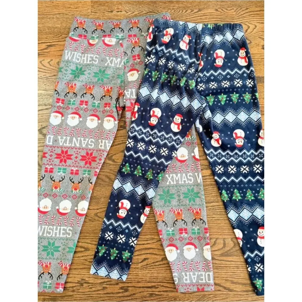 Christmas Fleece Pajama Bottoms - Cozy, Unisex Boys Girls kids large 11-13 large
